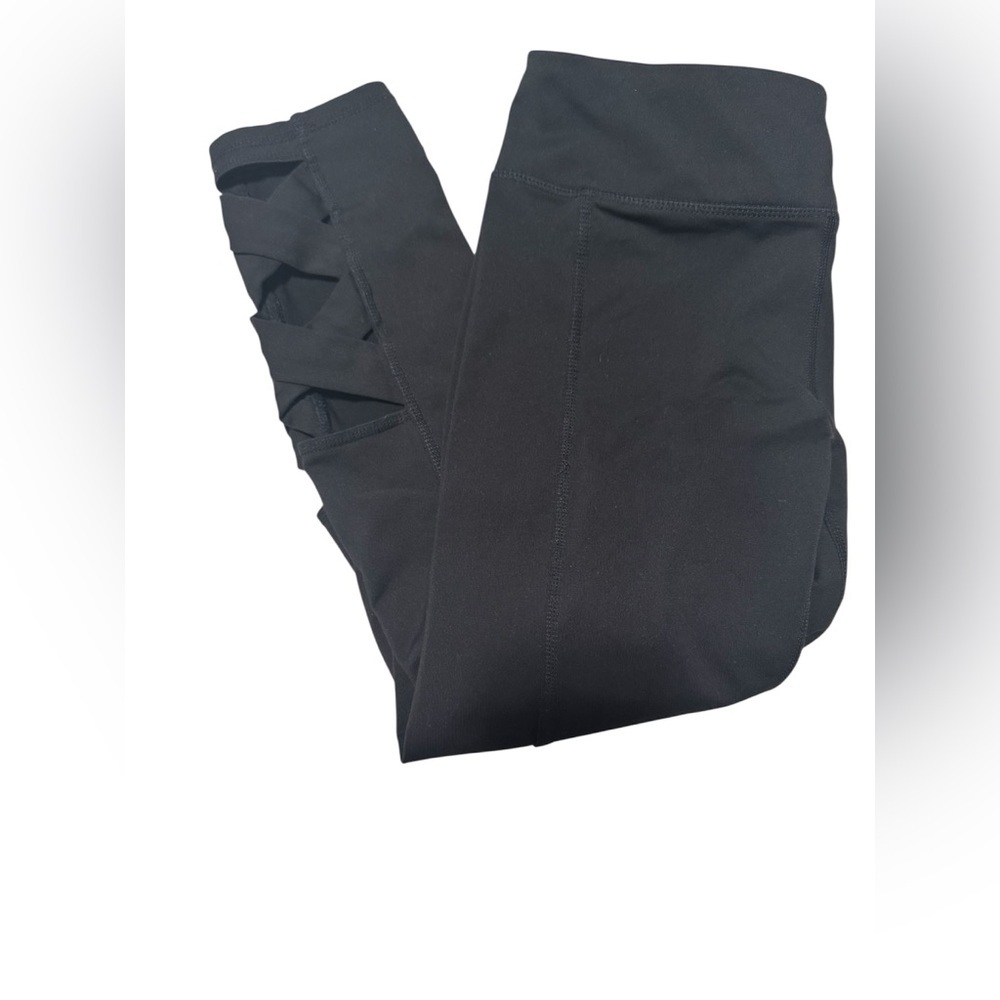 GAIAM Cropped Black Leggings Size M